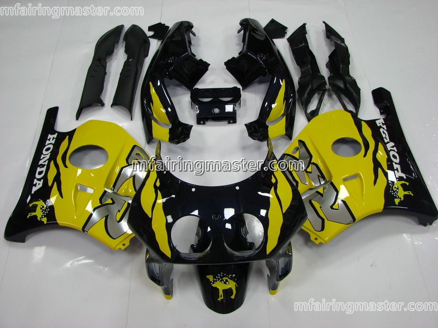 (image for) Fit for Honda CB250RR MC22 1990 1991 1992 1993 1994 fairing kit injection molding yellow black