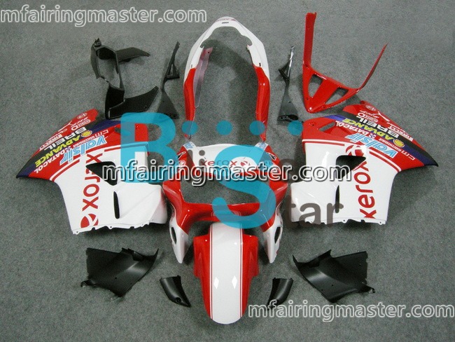 (image for) Fit for Honda VFR800 1998 1999 2000 2001 fairing kit Red white