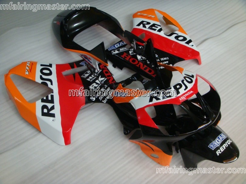 (image for) Fit for Honda VTR1000 RC51 SP1 SP2 2000 2001 2002 2003 2004 2005 2006 fairing kit Repsol black orange