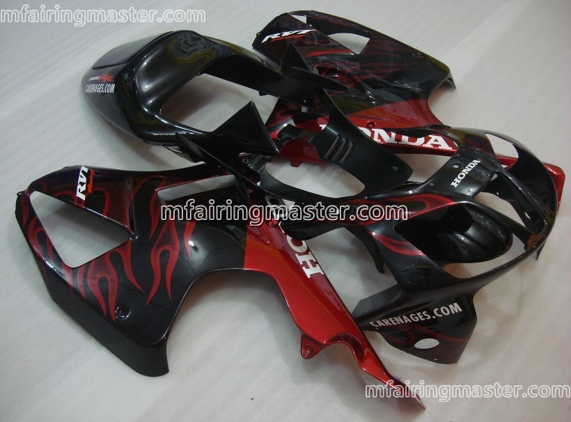 (image for) Fit for Honda VTR1000 RC51 SP1 SP2 2000 2001 2002 2003 2004 2005 2006 fairing kit Red flame black