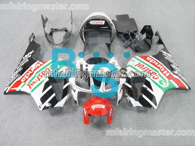 (image for) Fit for Honda VTR1000 RC51 SP1 SP2 2000 2001 2002 2003 2004 2005 2006 fairing kit Castrol black