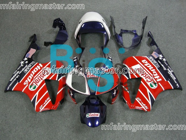 (image for) Fit for Honda VTR1000 RC51 SP1 SP2 2000 2001 2002 2003 2004 2005 2006 fairing kit Castrol blue