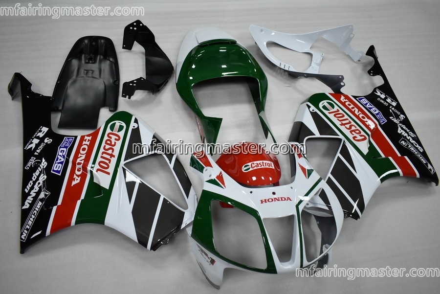 (image for) Fit for Honda VTR1000 RC51 SP1 SP2 2000 2001 2002 2003 2004 2005 2006 fairing kit Castrol black