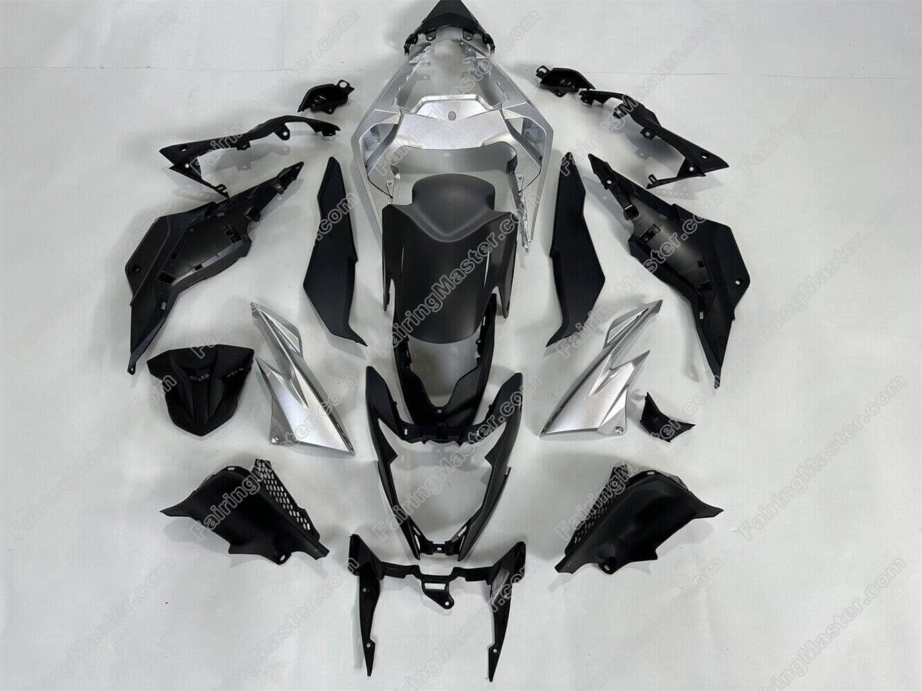 (image for) Fairing kit fit for Honda CB500F 2016-2018 silver black 103