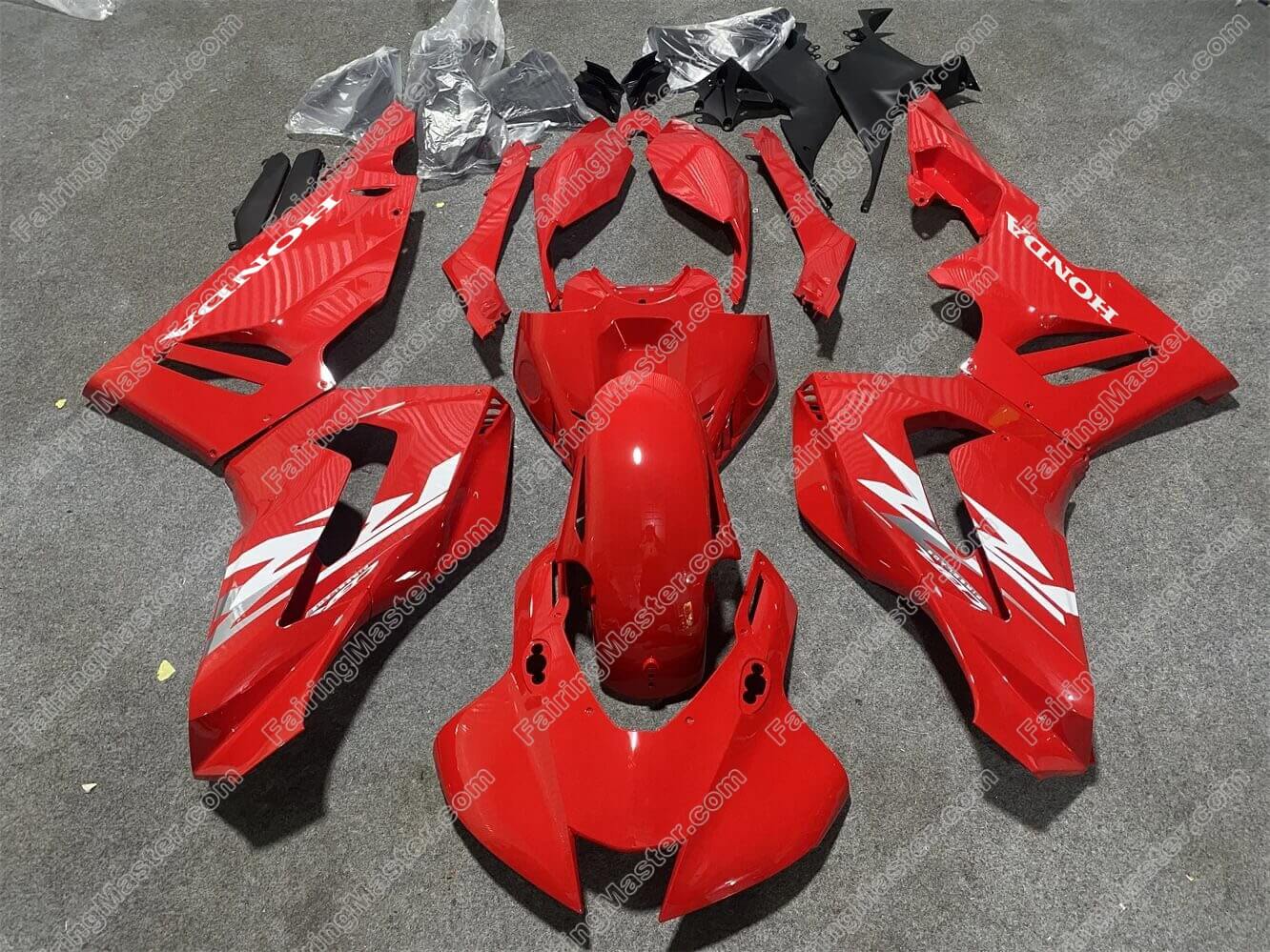 (image for) Fairing kit fit for Honda CBR1000RR-R 2020-2023 black red 112