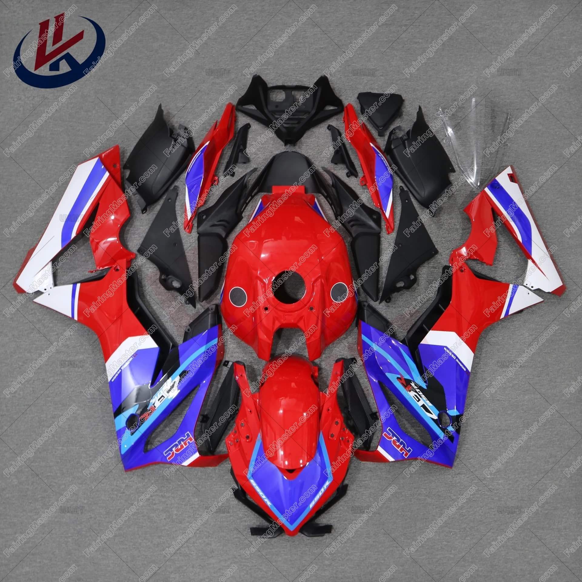 (image for) Fairing kit fit for Honda CBR650R 2019-2023 red blue white 118