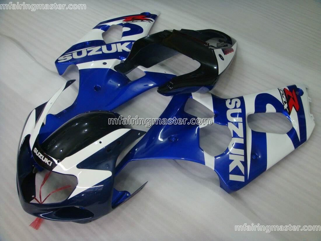 (image for) Fit for Suzuki GSXR 1000 K1 K2 2000 2001 2002 fairing kit injection molding Blue white