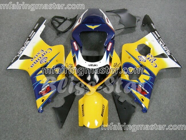 (image for) Fit for Suzuki GSXR 1000 K1 K2 2000 2001 2002 fairing kit injection molding Yellow corona extra