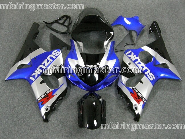 (image for) Fit for Suzuki GSXR 1000 K1 K2 2000 2001 2002 fairing kit injection molding Blue silver