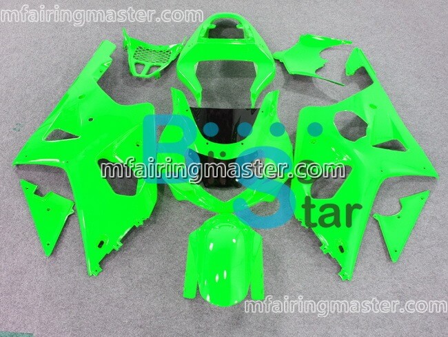 (image for) Fit for Suzuki GSXR 1000 K1 K2 2000 2001 2002 fairing kit injection molding Green