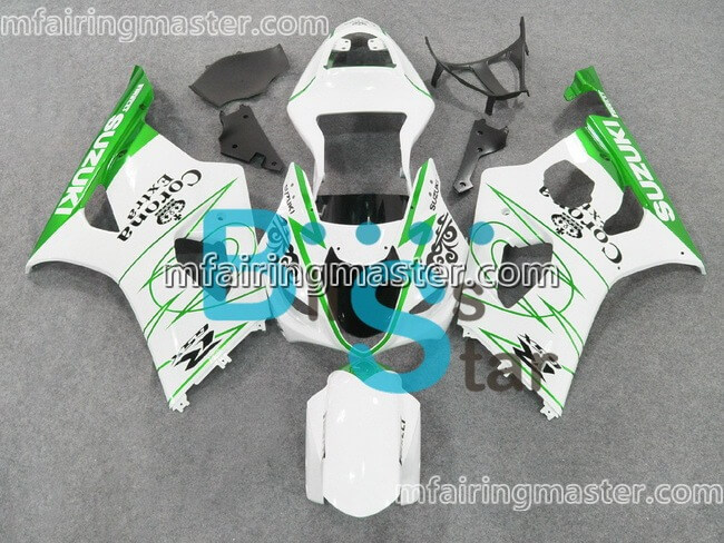 (image for) Fit for Suzuki GSXR 1000 K3 2003 2004 fairing kit injection molding Green corona extra white