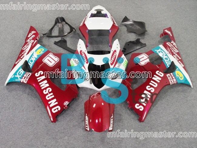 (image for) Fit for Suzuki GSXR 1000 K3 2003 2004 fairing kit injection molding Red white