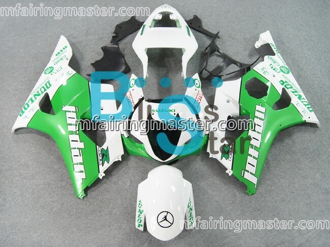 (image for) Fit for Suzuki GSXR 1000 K3 2003 2004 fairing kit injection molding Jordan green white