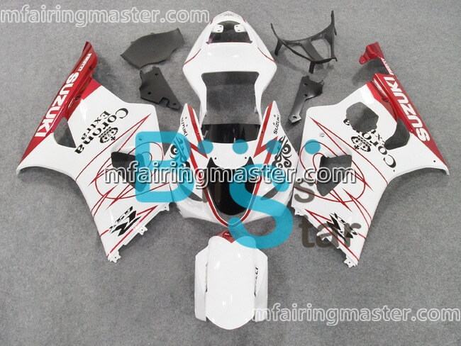 (image for) Fit for Suzuki GSXR 1000 K3 2003 2004 fairing kit injection molding Corona extra red white