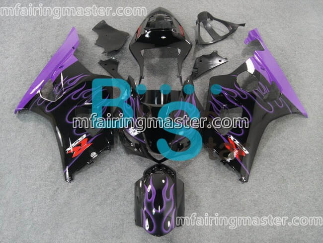 (image for) Fit for Suzuki GSXR 1000 K3 2003 2004 fairing kit injection molding Flame black