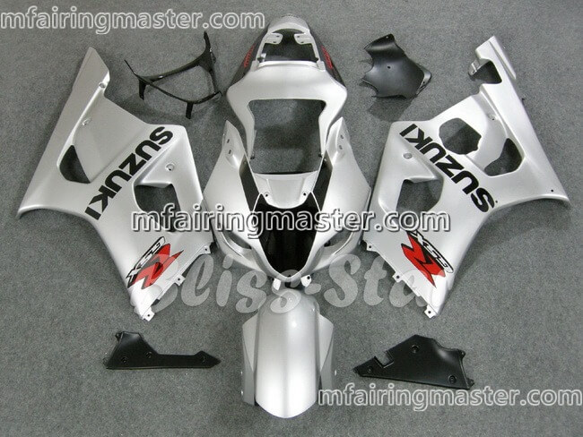 (image for) Fit for Suzuki GSXR 1000 K3 2003 2004 fairing kit injection molding Silver