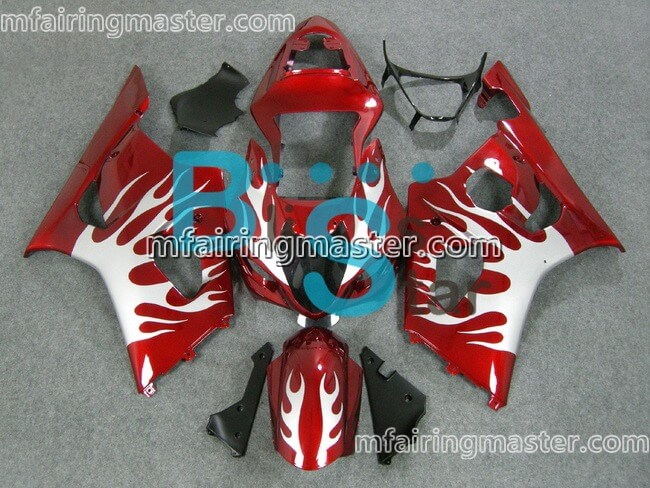 (image for) Fit for Suzuki GSXR 1000 K3 2003 2004 fairing kit injection molding Flame red