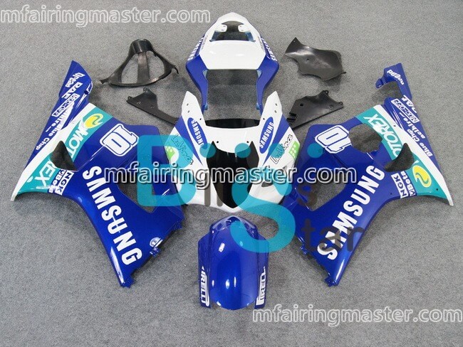 (image for) Fit for Suzuki GSXR 1000 K3 2003 2004 fairing kit injection molding Blue white