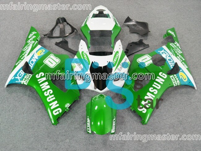 (image for) Fit for Suzuki GSXR 1000 K3 2003 2004 fairing kit injection molding Green white