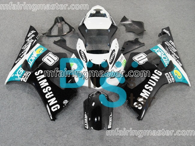 (image for) Fit for Suzuki GSXR 1000 K3 2003 2004 fairing kit injection molding Black white