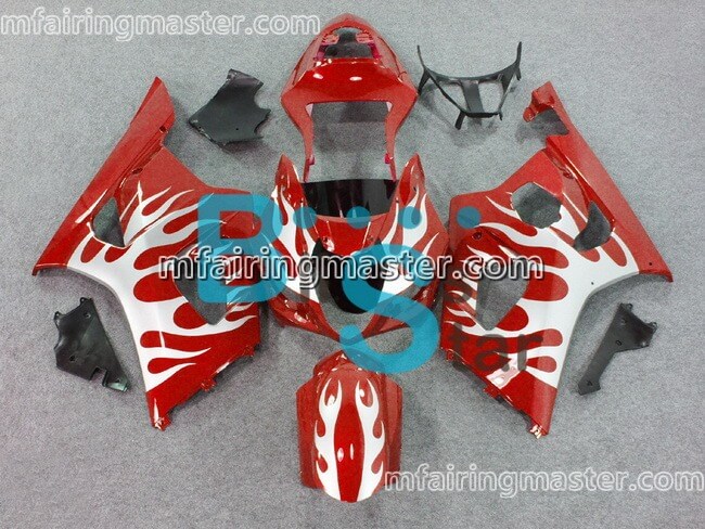 (image for) Fit for Suzuki GSXR 1000 K3 2003 2004 fairing kit injection molding Flame red