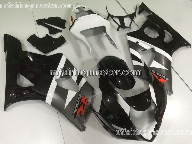 (image for) Fit for Suzuki GSXR 1000 K3 2003 2004 fairing kit injection molding Black white