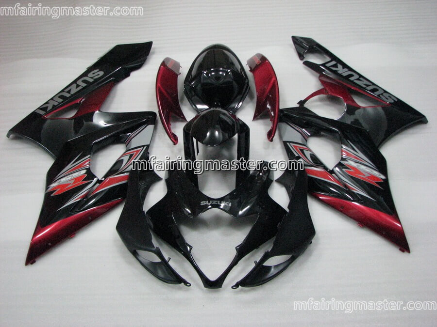 (image for) Fit for Suzuki GSXR 1000 K5 2005 2006 fairing kit injection molding Red black