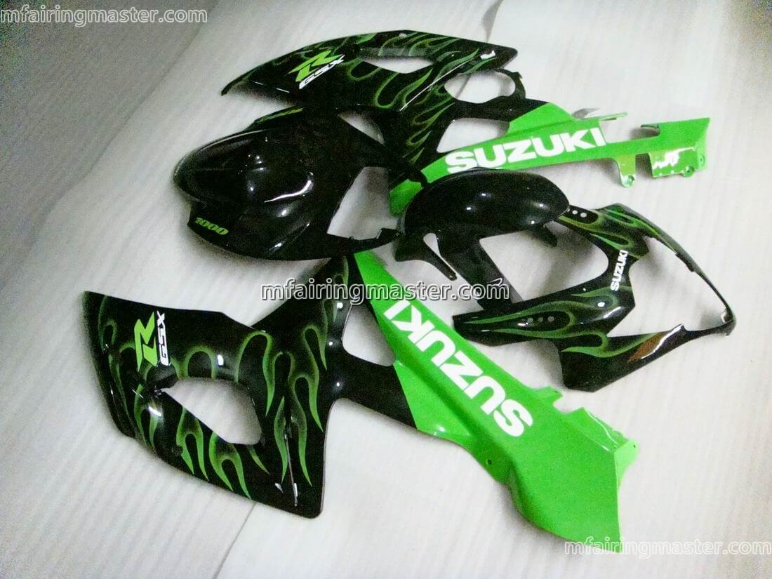 (image for) Fit for Suzuki GSXR 1000 K5 2005 2006 fairing kit injection molding Green flame black