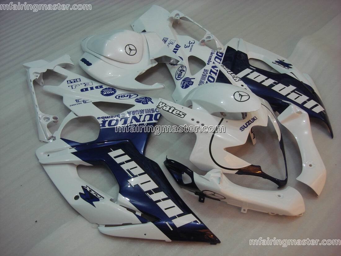 (image for) Fit for Suzuki GSXR 1000 K5 2005 2006 fairing kit injection molding Jordan blue white