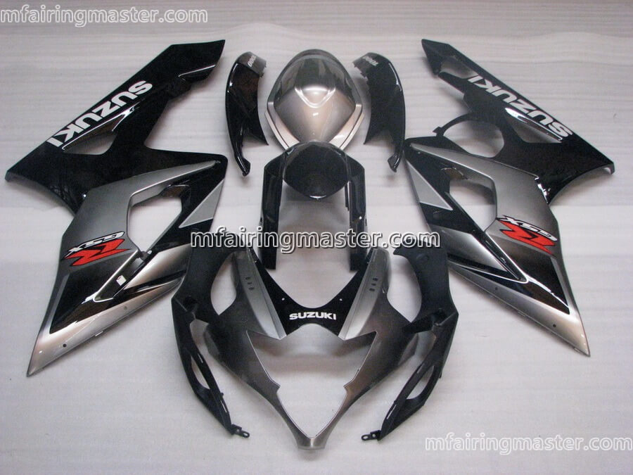 (image for) Fit for Suzuki GSXR 1000 K5 2005 2006 fairing kit injection molding Silver black