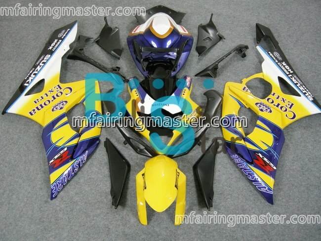 (image for) Fit for Suzuki GSXR 1000 K5 2005 2006 fairing kit injection molding Yellow blue