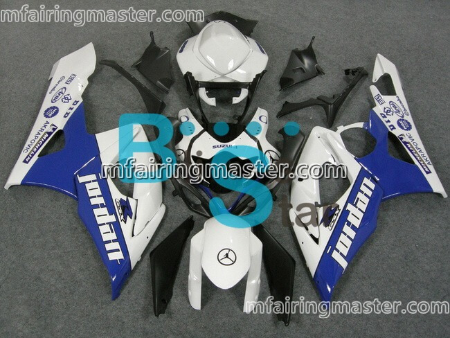 (image for) Fit for Suzuki GSXR 1000 K5 2005 2006 fairing kit injection molding Jordan blue white