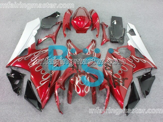 (image for) Fit for Suzuki GSXR 1000 K5 2005 2006 fairing kit injection molding Flame red