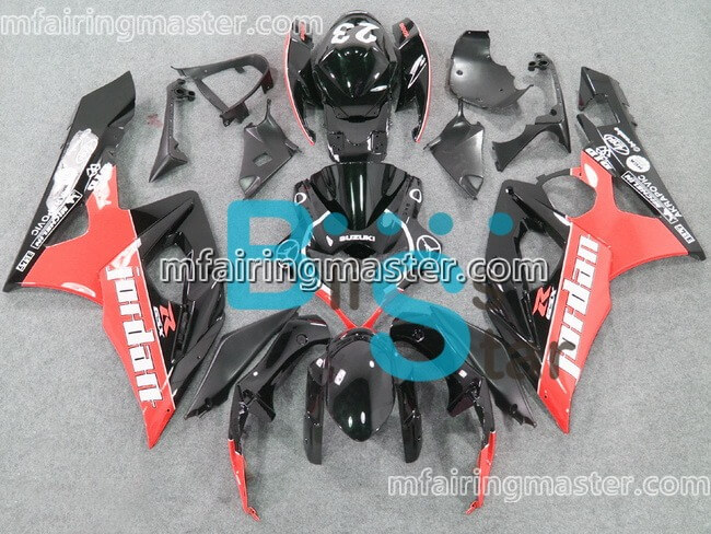 (image for) Fit for Suzuki GSXR 1000 K5 2005 2006 fairing kit injection molding Jordan red black