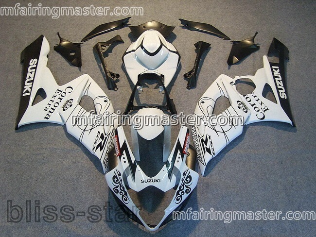 (image for) Fit for Suzuki GSXR 1000 K5 2005 2006 fairing kit injection molding Corona extra white black