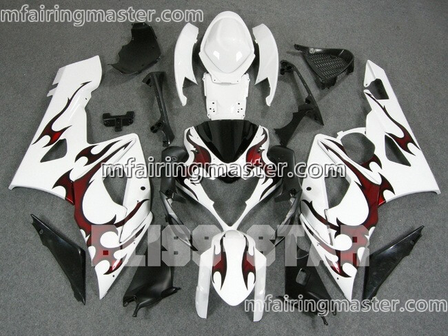 (image for) Fit for Suzuki GSXR 1000 K5 2005 2006 fairing kit injection molding White red