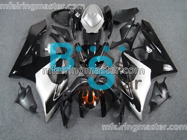 (image for) Fit for Suzuki GSXR 1000 K5 2005 2006 fairing kit injection molding Silver black