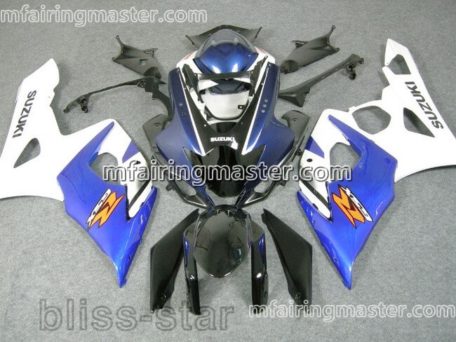 (image for) Fit for Suzuki GSXR 1000 K5 2005 2006 fairing kit injection molding Blue white