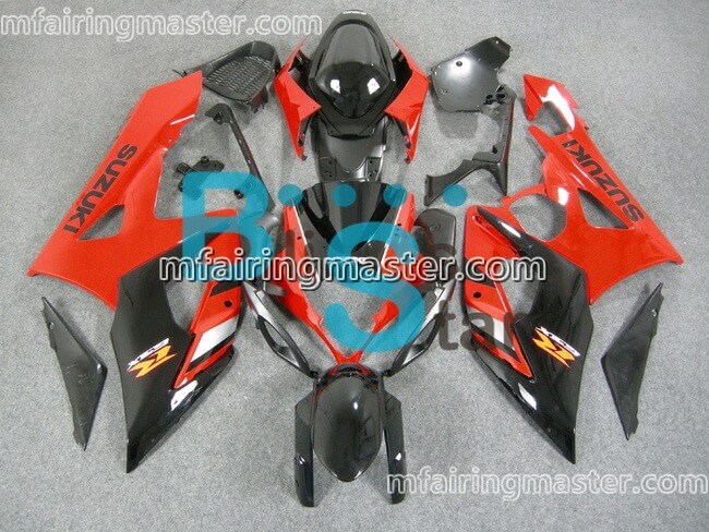 (image for) Fit for Suzuki GSXR 1000 K5 2005 2006 fairing kit injection molding Red black