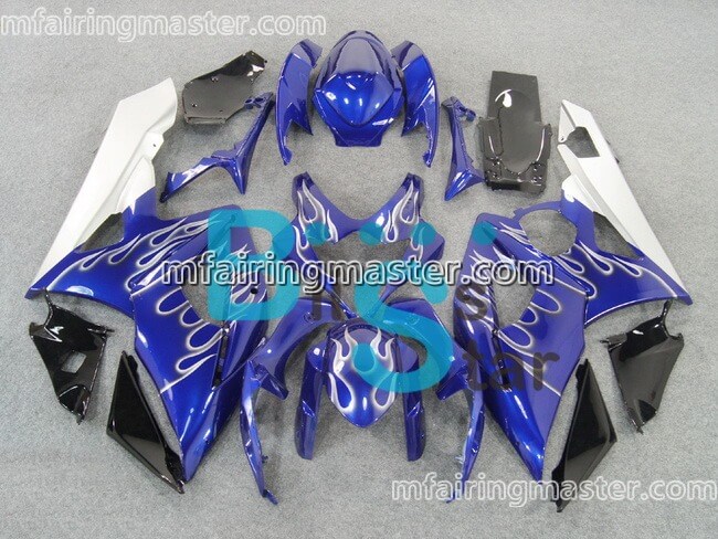 (image for) Fit for Suzuki GSXR 1000 K5 2005 2006 fairing kit injection molding Flame blue