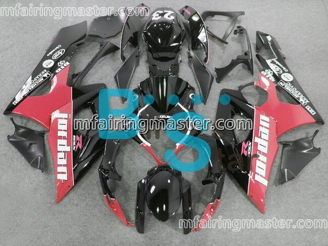 (image for) Fit for Suzuki GSXR 1000 K5 2005 2006 fairing kit injection molding Jordan red black