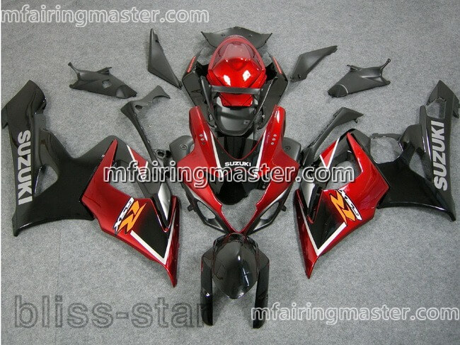 (image for) Fit for Suzuki GSXR 1000 K5 2005 2006 fairing kit injection molding Red black