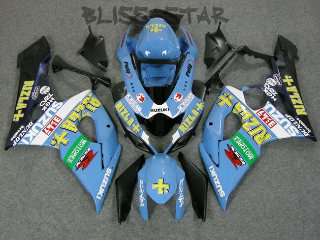 (image for) Fit for Suzuki GSXR 1000 K5 2005 2006 fairing kit injection molding Rizla+ blue