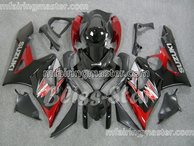 (image for) Fit for Suzuki GSXR 1000 K5 2005 2006 fairing kit injection molding Red black