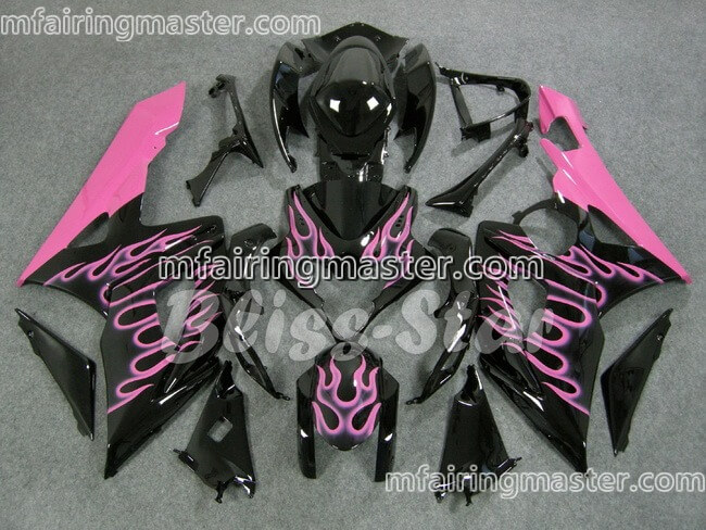 (image for) Fit for Suzuki GSXR 1000 K5 2005 2006 fairing kit injection molding Pink flame black