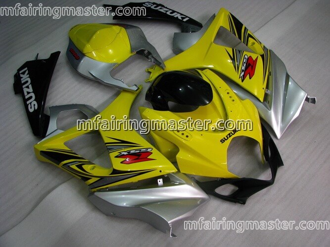 (image for) Fit for Suzuki GSXR 1000 K7 2007 2008 fairing kit injection molding Yellow silver