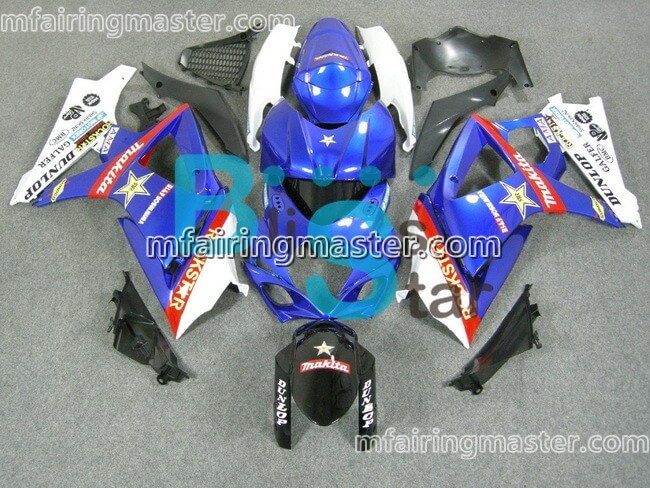 (image for) Fit for Suzuki GSXR 1000 K7 2007 2008 fairing kit injection molding Blue white