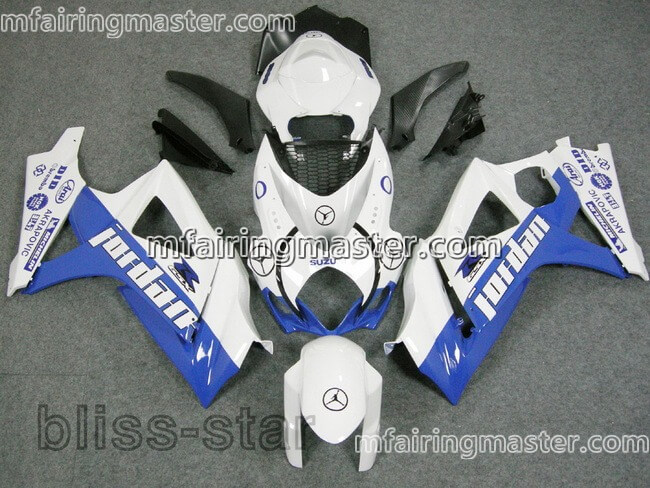 (image for) Fit for Suzuki GSXR 1000 K7 2007 2008 fairing kit injection molding Jordan blue white