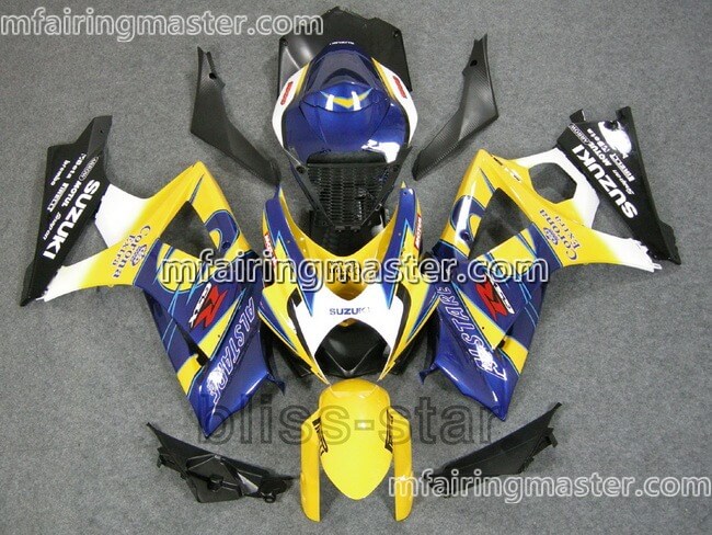 (image for) Fit for Suzuki GSXR 1000 K7 2007 2008 fairing kit injection molding Corona extra yellow blue