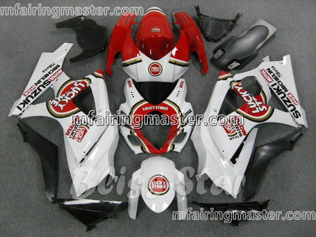 (image for) Fit for Suzuki GSXR 1000 K7 2007 2008 fairing kit injection molding Lucky strike white red